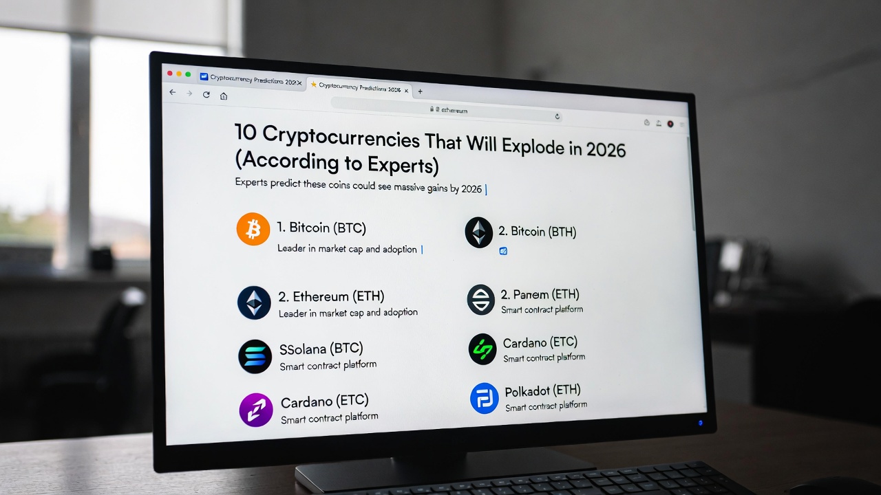 10 Cryptocurrencies That Will Explode in 2026 (According to Experts)