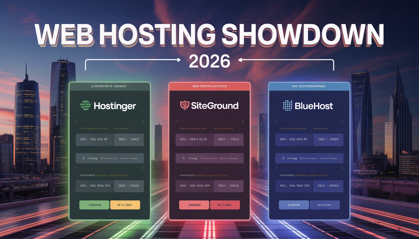 Hostinger vs SiteGround vs Bluehost 2026: Who Wins?