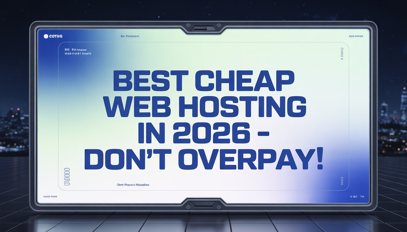 Best Cheap Web Hosting in 2026 – Don’t Overpay!